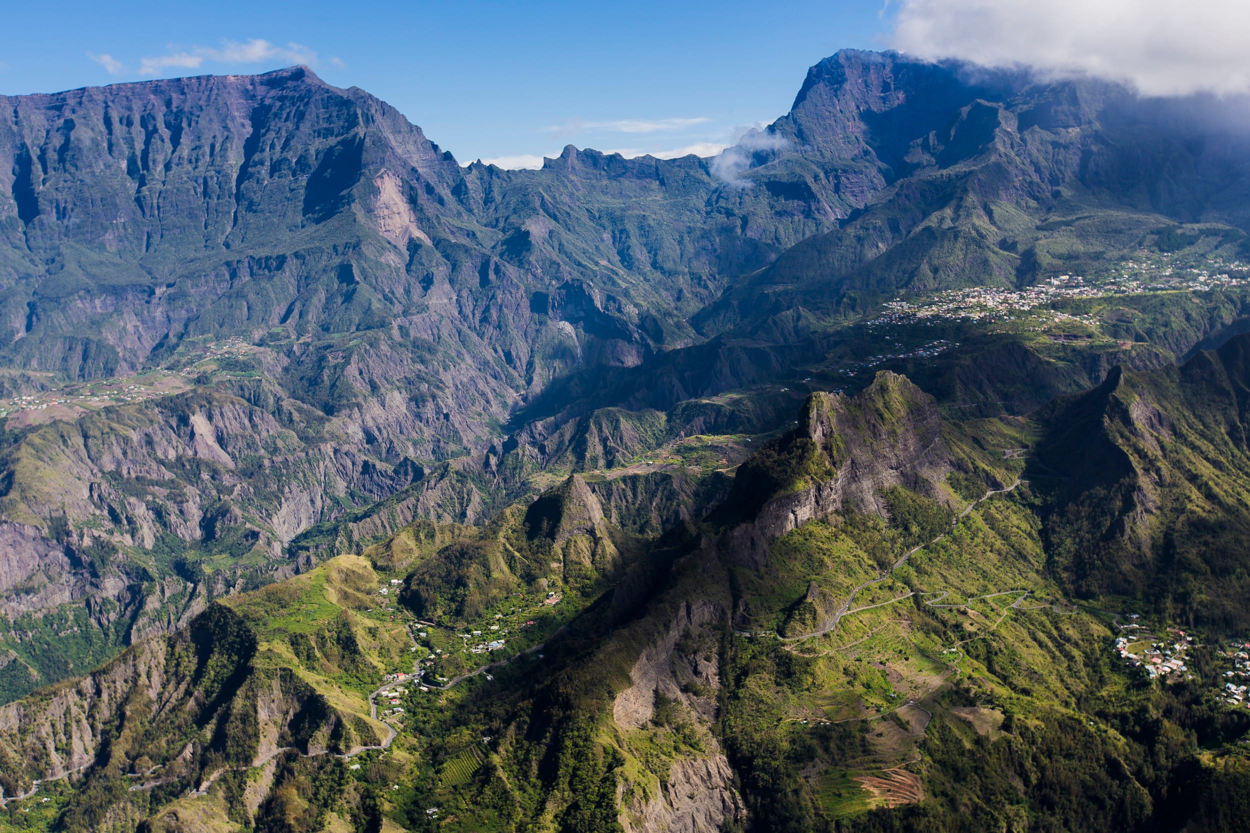 montagne vue du ciel