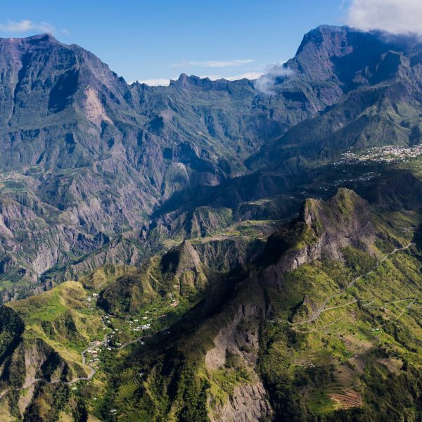 montagne vue du ciel